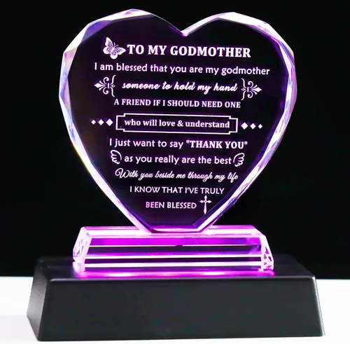 Miniatura 19 de YWHL Regalos de cumpleaños para mejor amiga con base LED, regalo de mejor amiga para mujeres, corazón de cristal, amistad, regalos BFF para mujeres