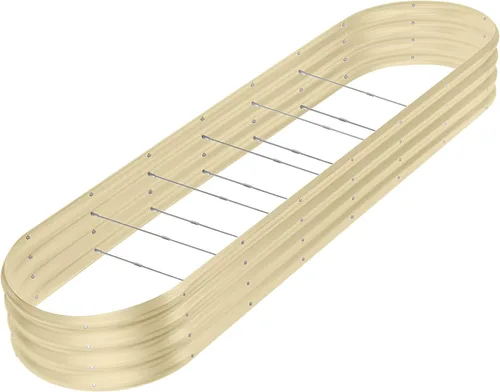 Miniatura 16 de Land Guard Kit de cama de jardín elevada galvanizada de 8 x 2 x 1 pies, cajas de jardín elevadas de capacidad de 108 galones para exteriores, camas