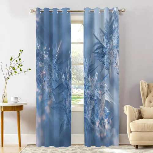 Miniatura 38 de Shrahala Abstract Pattern Geometric Blackout Window Curtains, Concentric Squares Thermal Insulated Curtains Grommet Long Drapes for Bedroom,Living