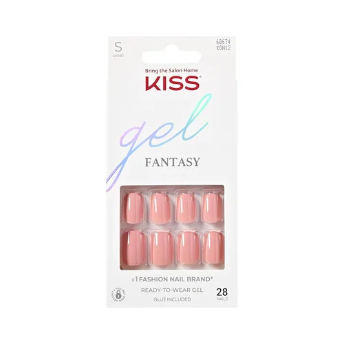 Miniatura 13 de KISS Gel Fantasy, uñas a presión, pegamento de uñas incluido, 'Aim High', negro, tamaño corto, forma cuadriculada, incluye 28 uñas, 0.07 onzas