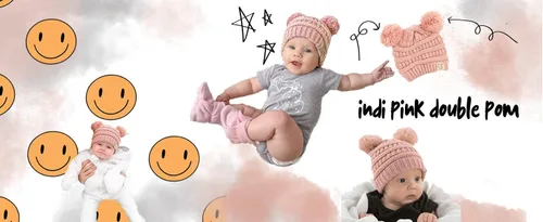 Miniatura 4 de Funky Junque Exclusives Baby Infant Beanie Knit Warm Winter Pom Pom Skull Cap Hat