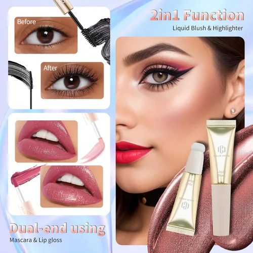 Miniatura 3 de Color Nymph Kit de maquillaje para mujeres, niñas, principiantes, todo en uno, con bolsa de lentejuelas, paleta de sombra de ojos de 9