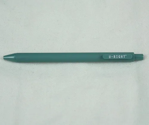 Miniatura 6 de U-RIGHT 12 piezas de bolígrafos de tinta de gel, tinta negra de 0.5 mm, punta fina, escritura suave, bolígrafos bonitos para oficina y escuela Verde