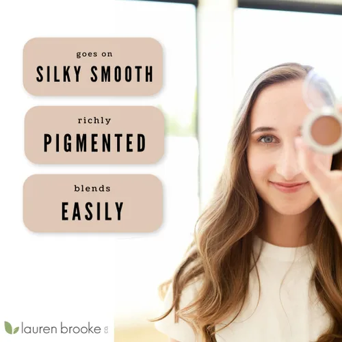 Miniatura 4 de Lauren Brooke Cosmetiques Sombra de ojos en crema Maquillaje de ojos orgánico natural, ricamente pigmentado, sombra de ojos en crema para mujeres