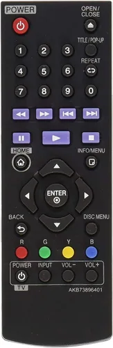 Miniatura 2 de Nuevo AKB73896401 Remoto de Repuesto para LG Blu Ray Disc DVD Player
