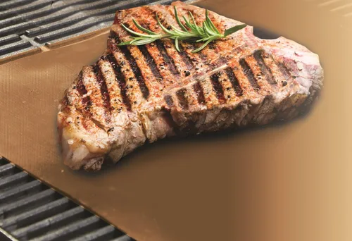 Miniatura 3 de Como Visto en la TV Yoshi Copper Grill & Bake Mat (Paquete de 2), Cobre