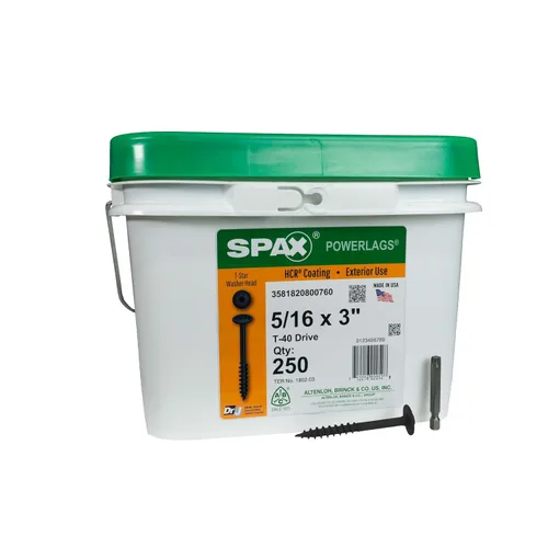 Miniatura 34 de SPAX Tornillos de retraso de madera estructural con cabezal de arandela exterior de 1/4" x 2-1/2", broca Torx T-Star (50 EA) incluida, resistente a