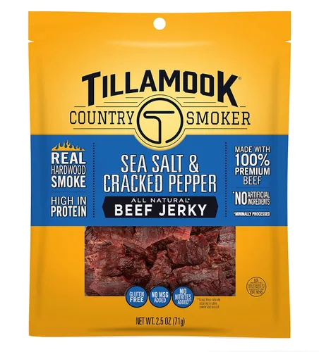 Miniatura 22 de Tillamook Country Smoker Tillamook Real Hardwood Smoked Old Fashioned Silver Dollar - charqui de carne de vacuno