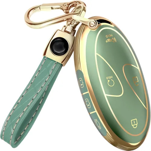 Miniatura 25 de Lucrum Compatible con funda para llavero Hyundai y llavero de cuero, funda para llavero para Santa Fe, Sonata, Tucson, Grandeur, Ioniq 5, Palisade