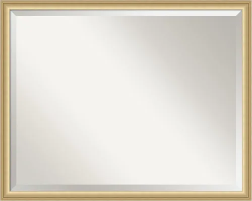 Miniatura 21 de Amanti Art Espejo de baño, espejo de pared dorado Florence para usar como espejo de tocador de baño sobre fregadero (21.75 x 17.75 pulgadas), espejo