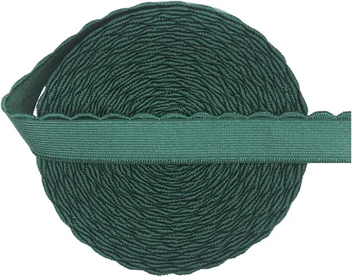 Miniatura 9 de Bristlegrass Banda elástica, elástica ancha para coser, correa elástica de 1/2 pulgada, 2 yardas, topacio azul, plegable, con lazo elástico