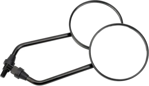 Miniatura 3 de AHL Espejos laterales retrovisores universales para motocicleta de 0.394 in, mango de barra lateral lateral de aluminio para Honda Suzuki Yamaha