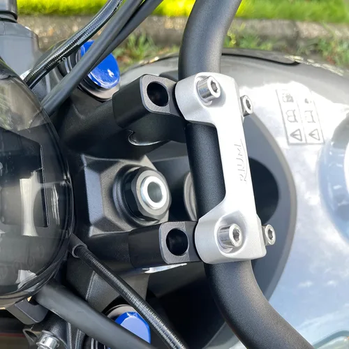 Miniatura 6 de Elevador de manillar de motocicleta compatible con Triumph Trident 660 (negro)