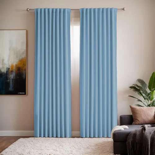 Miniatura 15 de Cortinas opacas de terciopelo beige para dormitorio de 52 x 72 pulgadas de largo, juego de 2 paneles - Cortinas con bloqueo de luz UV y reducción