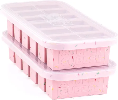 Miniatura 8 de Souper Cubes - Molde de silicona para congelador de 1/2 taza, perfecto para almacenar sopas, salsas, jugos, postres, preparación de batidos y más