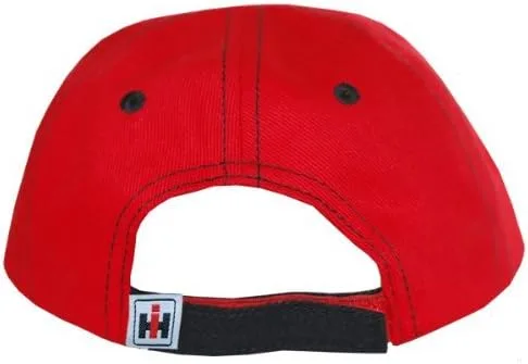 Miniatura 4 de Case IH Sombrero de 2 tonos para niños pequeños con ruedas de botón (niño pequeño, rojo), Rojo caqui