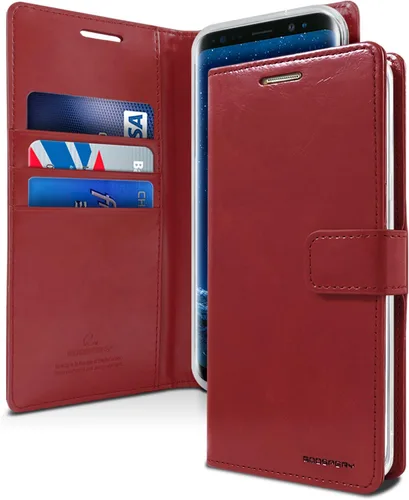 Miniatura 32 de GOOSPERY Blue Moon Wallet para Samsung Galaxy Note 10 Case (2019) Funda de cuero con tapa (Negro)