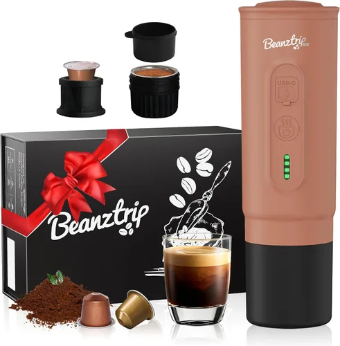 Miniatura 9 de H02 PRO - Máquina de café espresso portátil, cafetera de viaje para cápsulas NS y café molido, mini cafetera pequeña para acampar para el día