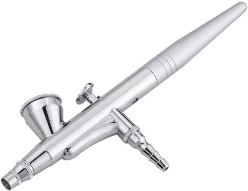 CHIMAERA Kit de aerógrafo de acción única de 0.016 in, juego de pistola de cepillo de aire de alimentación por gravedad para modelos de pintura,