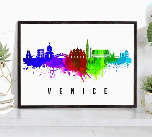 Miniatura 49 de Póster de Kazan Skyline Russia, pintura de paisaje urbano de Kazán, póster de Rusia, impresión de paisaje urbano de Kazán y monumentos, arte