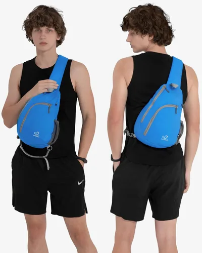 Miniatura 7 de Bolso de hombro WATERFLY, morrales, bolsos, mochilas triangulares cruzadas sobre el cuerpo, de soga, para senderismo o mochilas multiuso y bolsa