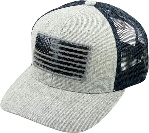 Miniatura 203 de KBETHOS Tactical Operator Collection USA Fishing Mesh Ballcap Flag Patch America Outdoors Trucker Baseball Cap