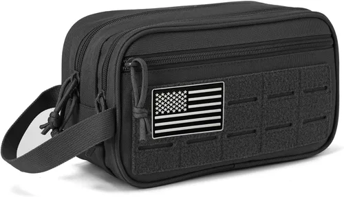 QT&QY Neceser táctico para hombre, bolsa de higiene EDC herramienta militar Molle bolsas pequeñas Dopp Kit de afeitado para hombre Bolsas de ducha