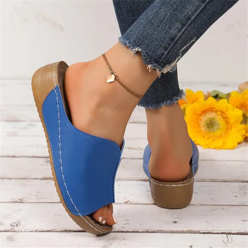 Miniatura 4 de Orthopedic Sandals For Women Dressy Platform Flip Flops Comfortable Walking Orthotic Slippers with Arch Support 2026 Blue