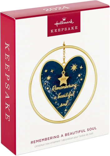 Miniatura 3 de Hallmark Keepsake Adorno de Navidad 2024, recordando un alma hermosa, metal, regalo de recuerdo