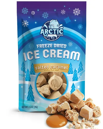 Miniatura 79 de Arctic Farms Trozos de Helado Liofilizado a Granel - No se Derrite (Mantequilla de Maní) (1 libra)
