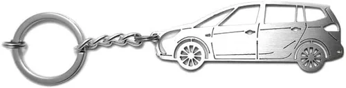 Miniatura 3 de Llavero con anillo adecuado para Opel Zafira C Tourer entusiastas de los automóviles Cadena colgante de llave de acero regalo de automóvil
