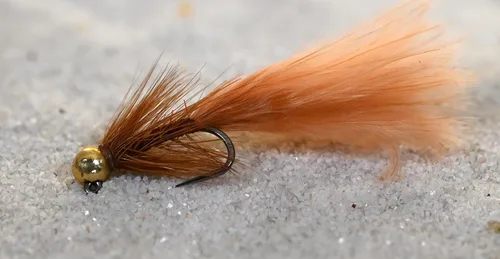 Miniatura 3 de Mosca de cabeza de plantilla de tungsteno micro Wooly Bugger - Euro Ninfa para trucha y otras especies