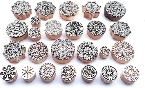 Miniatura 23 de Royal Kraft Sellos de impresión de bloques de madera surtidos (juego de 10) Bulk01_10