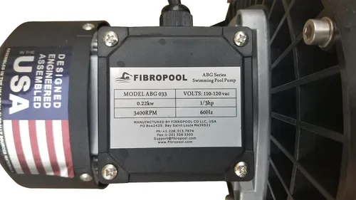Miniatura 4 de FibroPool ABG033 Bomba de piscina sobre el suelo de 0.33 HP - 2700 GPH, 120V - Colador de tapa transparente, adaptadores de manguera y cinta de PTFE