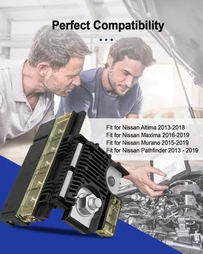 Miniatura 5 de Terminal de fusible de batería positivo para Nissan Altima 2013-2018 Maxima 2016-2019 Murano 2015-2019 Pathfinder 2013-2019, fusible fusible