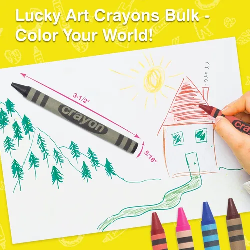 Miniatura 3 de Paquete a granel de 80 crayones de un solo color, repuesto de crayones negros de un solo color, crayones de tamaño regular