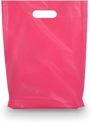 Miniatura 34 de Bolsas de mercancía de plástico MMSBAGS para venta al por menor, con asas troqueladas, fuertes, resistentes al desgarro, diferentes tamaños