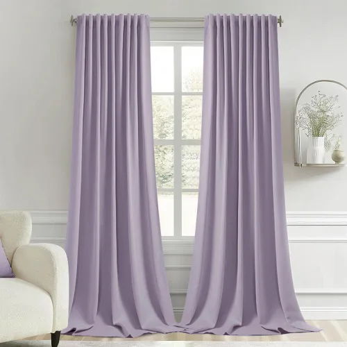 Miniatura 21 de MIULEE Cortinas opacas con pestaña trasera de 63 pulgadas de largo, juego de 2 paneles para sala de estar, dormitorio, privacidad, bolsillo