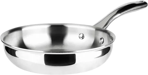 Duxtop Utensilios de cocina de inducción de cocina de acero inoxidable de tres capas revestidas de acero inoxidable de 8 pulgadas
