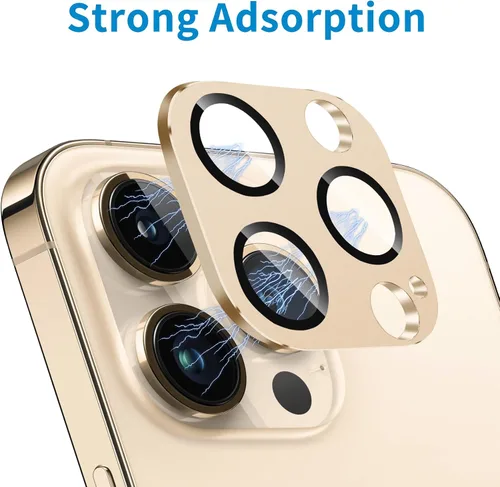 Miniatura 37 de Protector de lente de cámara diseñado para iPhone 12 Pro Max, con diamantes de imitación 3D con diamantes de imitación 9H, vidrio templado, Rosado