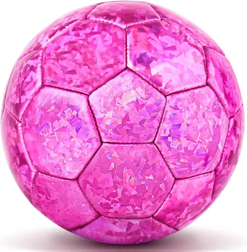 Miniatura 9 de DLUGOPIS Sparkling Pink Toddler Soccer Ball - Mini, Age 3-8, Indoor/Outdoor, Small Size for Boys & Girls (Sparkling Pink, 1)