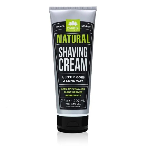 Miniatura 20 de Pacific Shaving Company Crema de afeitar natural – Manteca de karité + crema de afeitar de vitamina E para pieles sensibles – Fórmula limpia