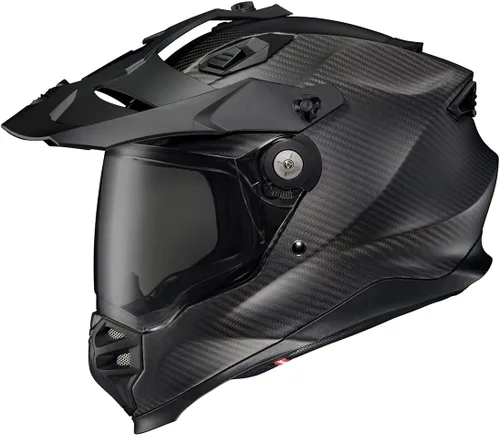 Miniatura 15 de ScorpionEXO XT9000 - Casco integral de fibra de carbono para motocicleta de aventura con visera Pinlock Ready, bolsillos para altavoz listos