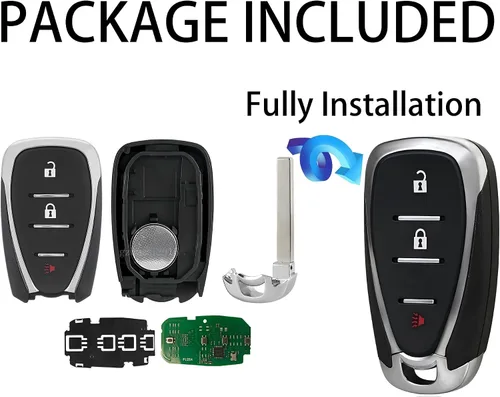 Miniatura 8 de Llavero inteligente para Chevrolet Blazer 2018-2025, Alliskeys - Llavero de control remoto de proximidad de 3 botones de reemplazo para Chevy Blazer