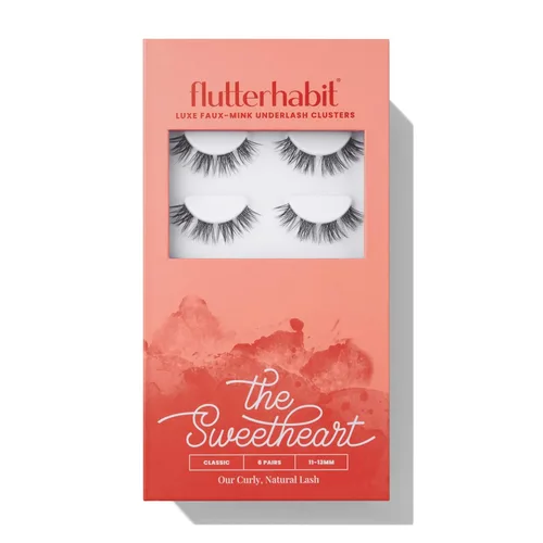 Miniatura 9 de FlutterHabit The Bestie prepTECH - 6 pares de extensiones de pestañas inferiores, racimos de pestañas cónicas de 0.35 a 0.55 pulgadas