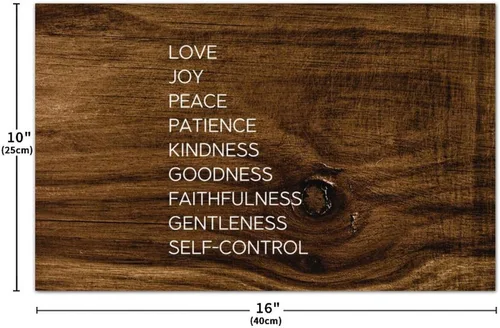 Miniatura 2 de Madcolitote Letreros de madera con versículo de la Biblia, letrero de madera cristiana, colgante de pared, arte de pared religioso para sala