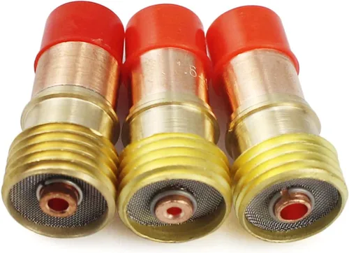 Miniatura 5 de Kit de 31 piezas de lente de gas TIG de soldadura con copa de vidrio 4# 5# 6# 7# 8# 10# 12# para WP-17/18/26