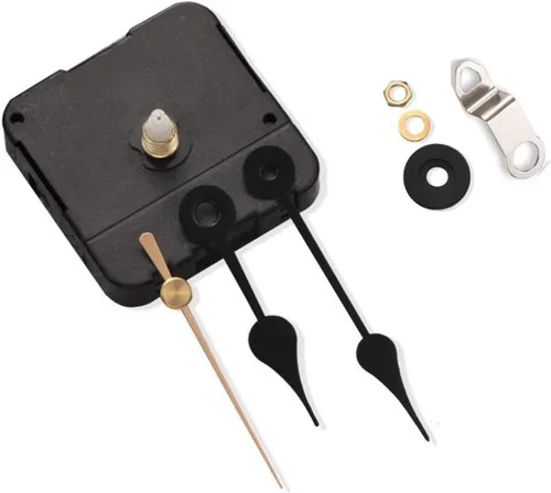 Miniatura 6 de Paquete de 2 mecanismos de movimiento de reloj de pared sin tictac con 4 pares de manecillas cortas, kit de motor de cuarzo, funciona