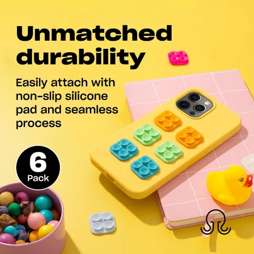 Miniatura 4 de OCTOBUDDY Classic Mini - Funda adhesiva de silicona con ventosa para teléfono, manos libres, soporte de agarre fuerte para selfies y videos