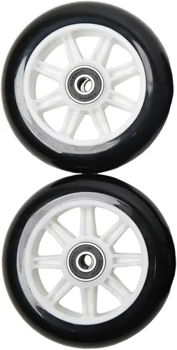 Miniatura 3 de FREEDARE Ruedas de repuesto para scooter de 3.937 in con rodamientos para patada Blanco